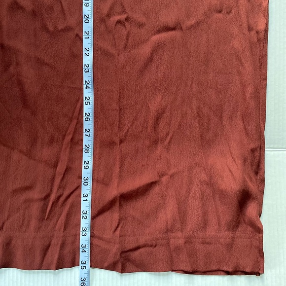 New Madewell Rust Novel Shift Rusted Burgundy Dress Medium - Picture 7 of 9